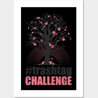 Trashtag Less Garbage Challenge Posters and Art